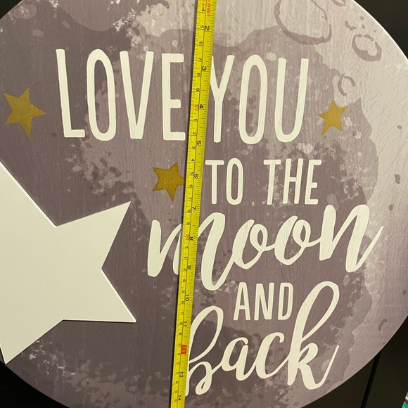 Hallmark Wall Sign. Love you to the Moon and back - Picture 3 of 5